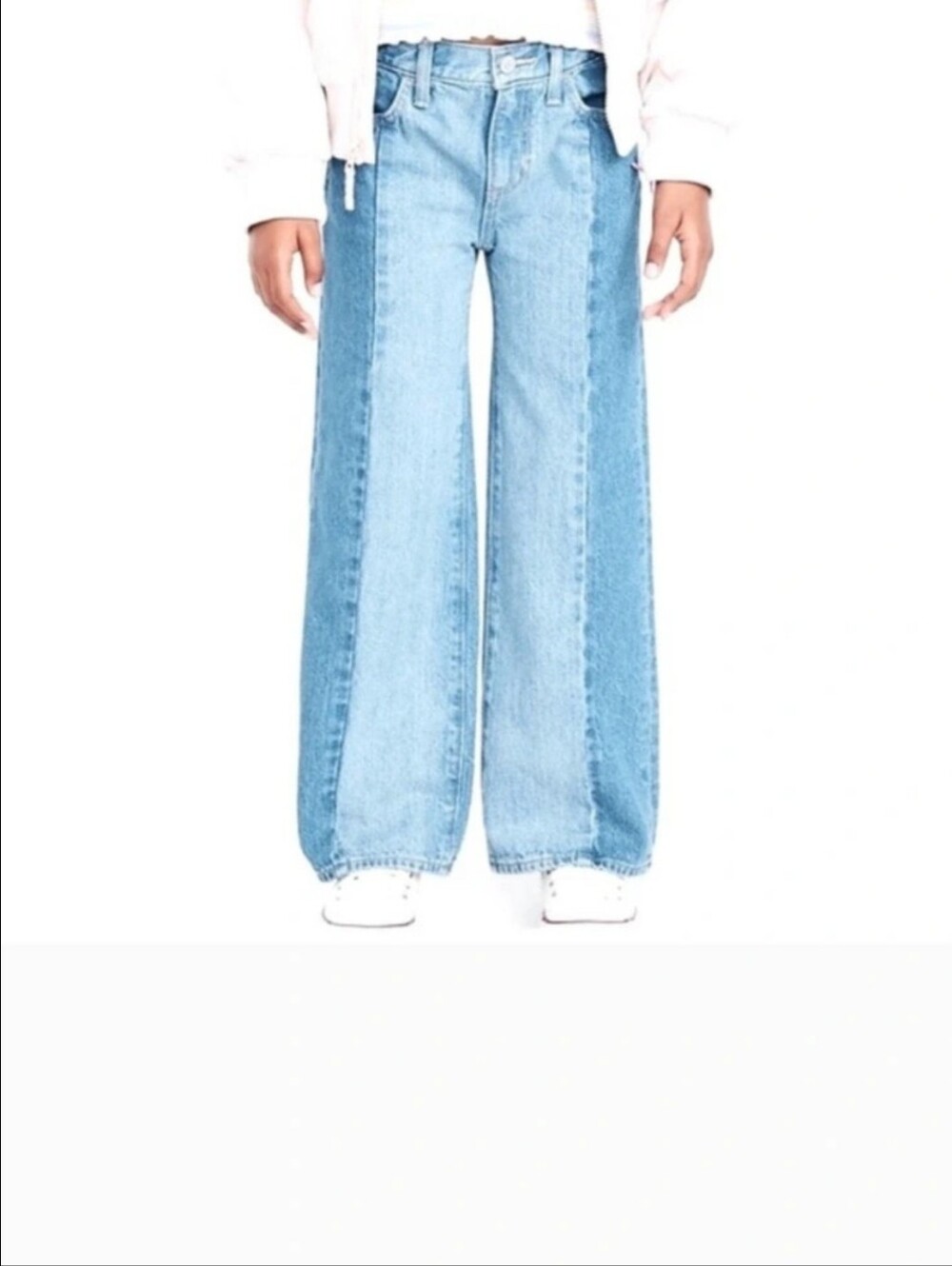Old Navy Baggy Wide Leg Jeans in Denim Blue